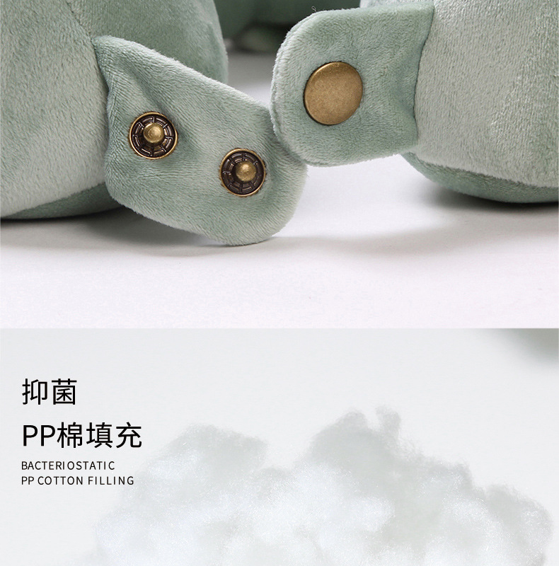 Thickened and enlarged PP cotton U-shaped pillow, upgraded hump travel pillow, composite sponge with softness, wholesale in stock U-shaped pillow pic 18