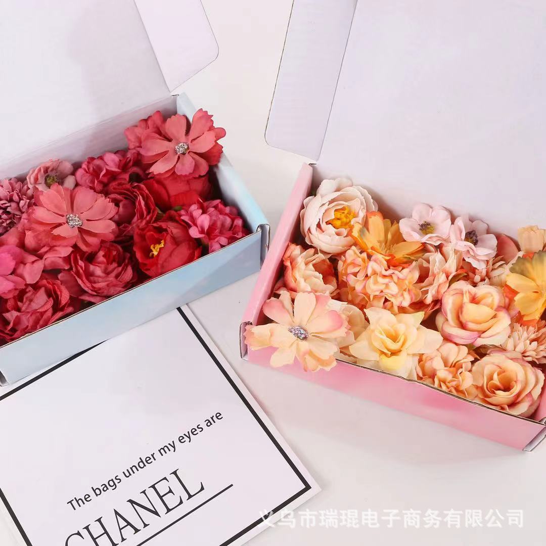 Artificial flower material package, artificial flowers, silk flowers, diy handcrafted decoration, hydrangea, ping-pong chrysanthemum, artificial flower material package for matching pic 13