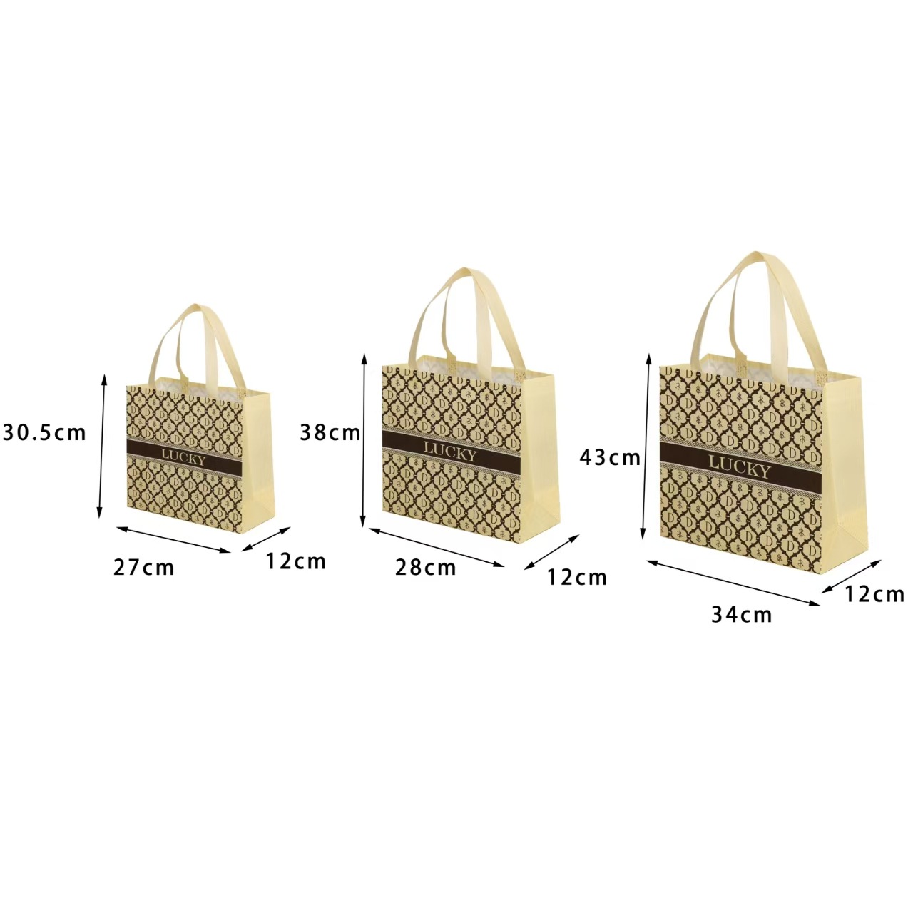 现货批发无纺布袋 覆膜防水 折叠立体 广告礼品手提袋 适用服装店购物袋 环保耐用详情1