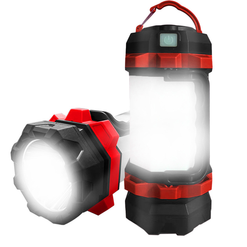High-brightness and powerful flashlight for camping, USB charging, convenient multi-functional outdoor emergency searchlight, portable flashlight pic 12