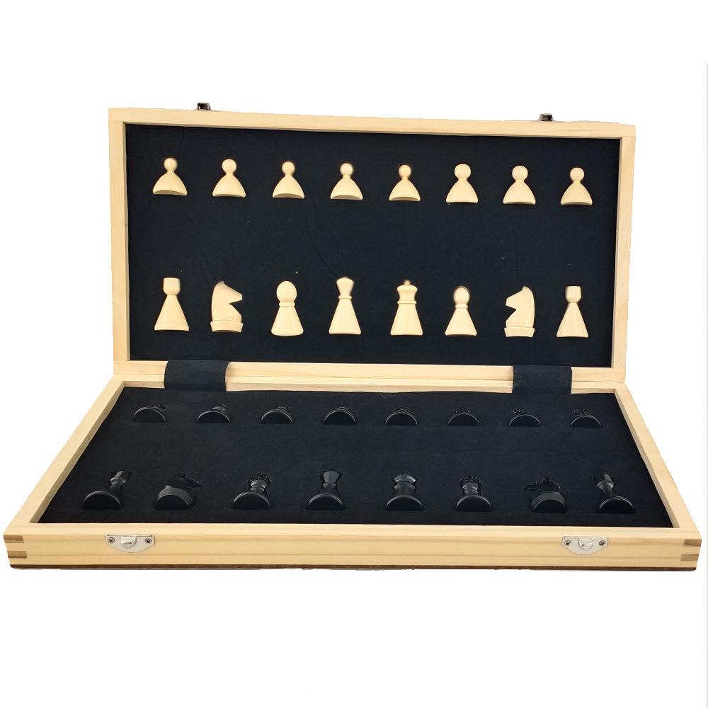 39cm international chess board game toy, game entertainment party, wooden factory direct sales and wholesale, portable and foldable pic 4