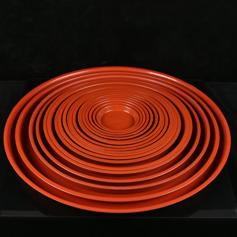 圆形花盆平边托盘塑料底托 多规格塑料接水盘底托多肉花盆托底盘详情10