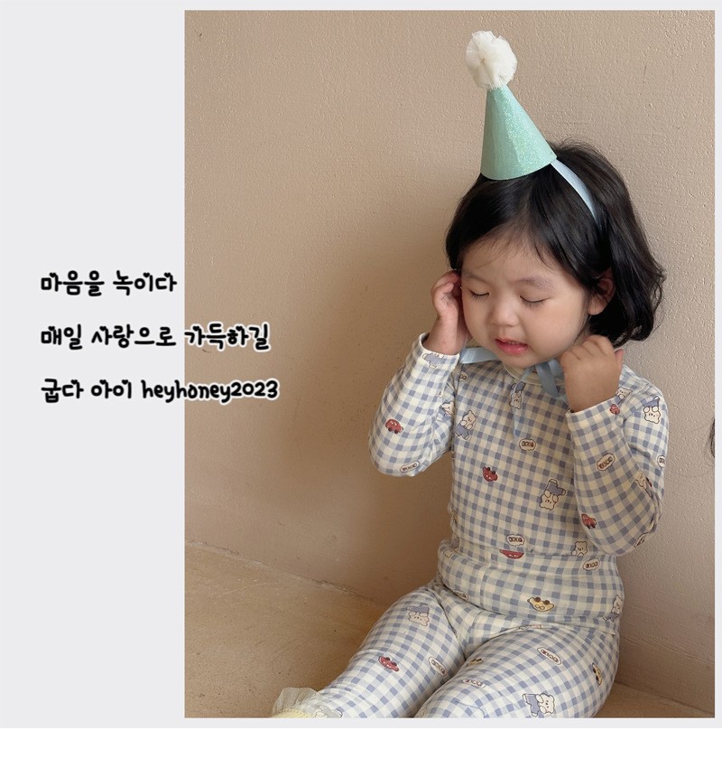 A类纯棉男女童宝宝秋季家居服内衣套装韩版无感印花睡衣秋衣秋裤详情8