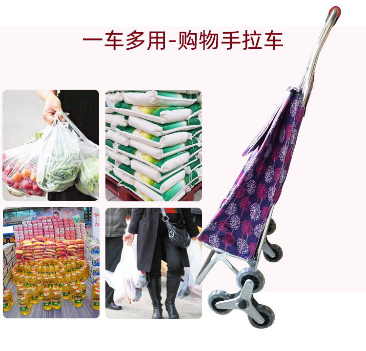 Household grocery shopping trolley, portable shopping cart, trolley, trailer, luggage trolley, foldable manufacturer pic 14