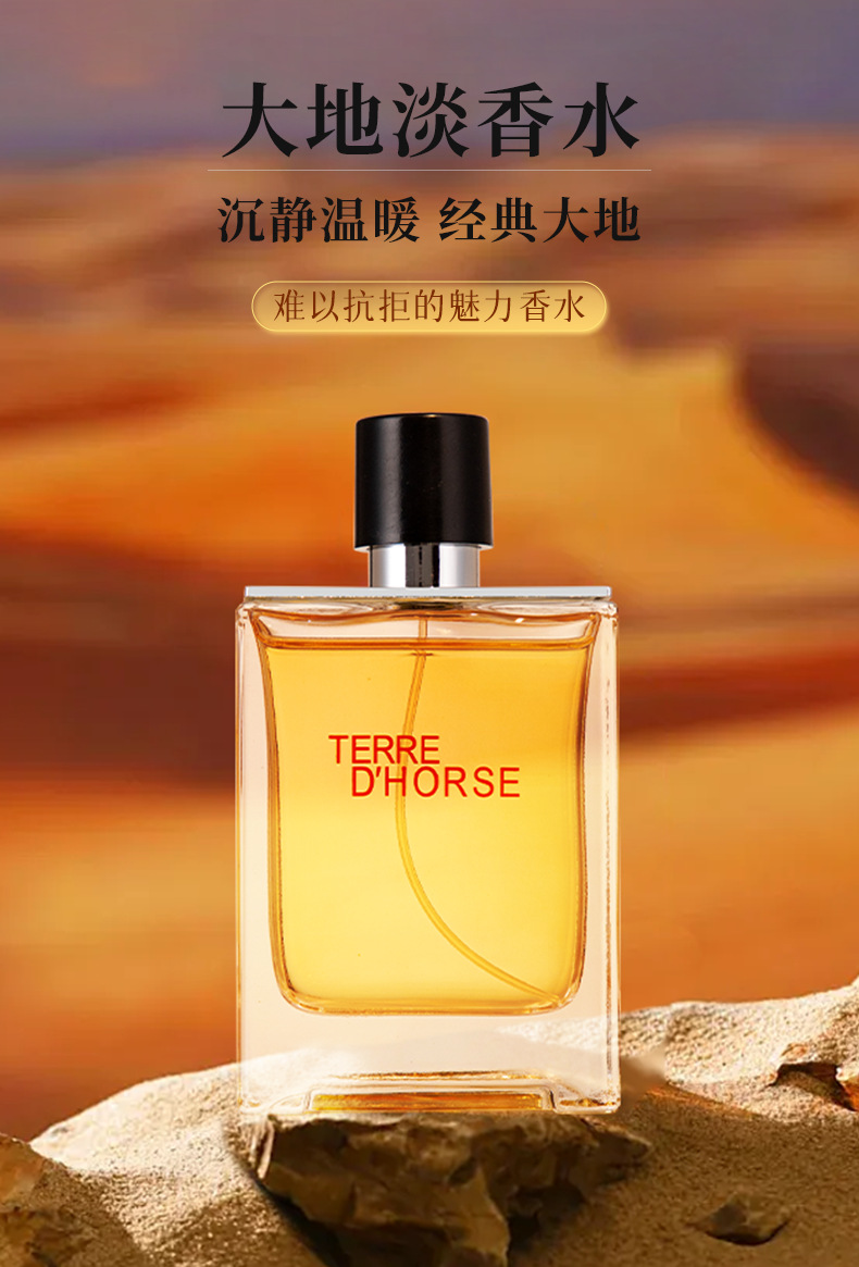 迪香儿大地男士香水100ml 持久淡香木质香 中性古龙水喷雾 跨境批发专供 男性专用香水详情2