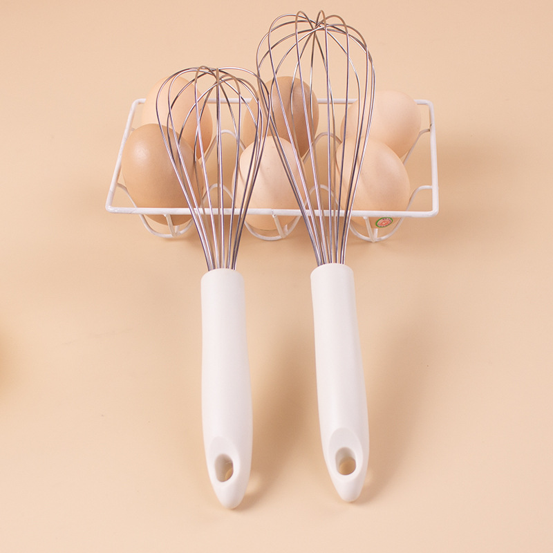 Manual egg beater with PP handle, egg stirrer, hand-held silicone stainless steel milk mixer, kitchen baking tool, hand-cranked pic 17