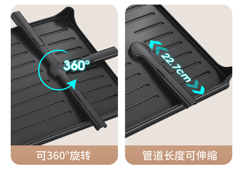 批发可伸缩碗碟沥水架厨房碗盘收纳架台面沥水架置物架家用一体架详情18