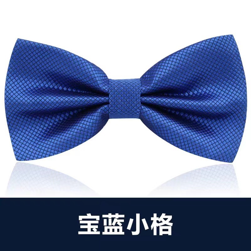 男士领结韩版潮双层纯色网格婚礼新郎正装衬衫礼服蝴蝶结厂家批发详情18