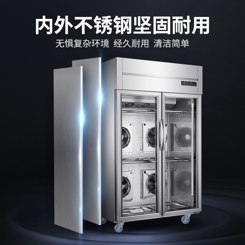 Commercial large-capacity embryo drying cabinets, intelligent air-drying cabinets for roast duck and goose, hanging duck cabinets for roast meat stores, air-cooled dehumidification and preservation cabinets pic 4