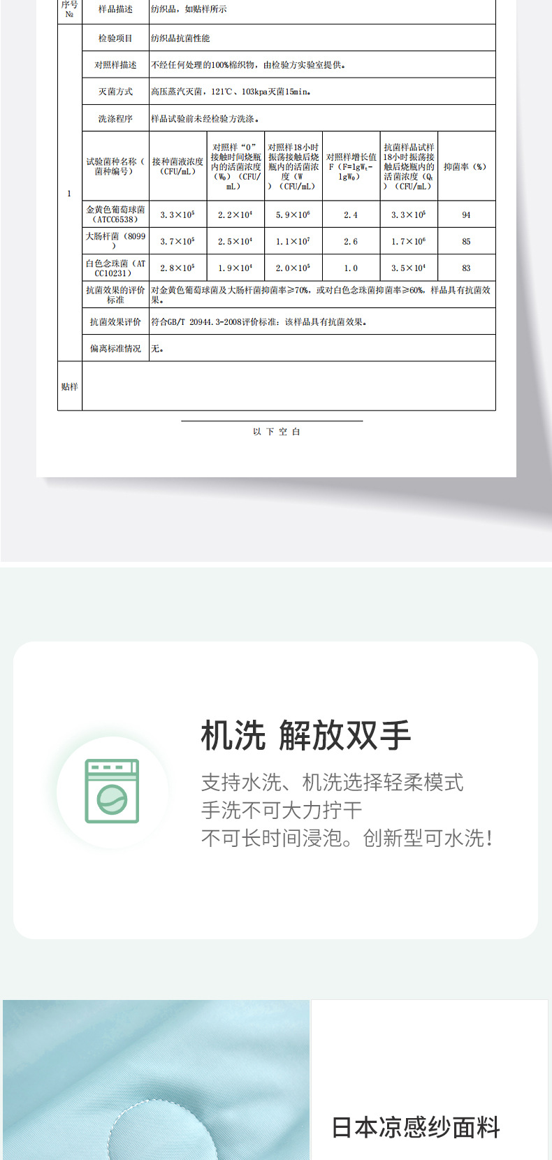 A类凉感抗菌冰淇淋空调被冰丝夏凉被可水洗被芯夏季薄款被子夏被详情9