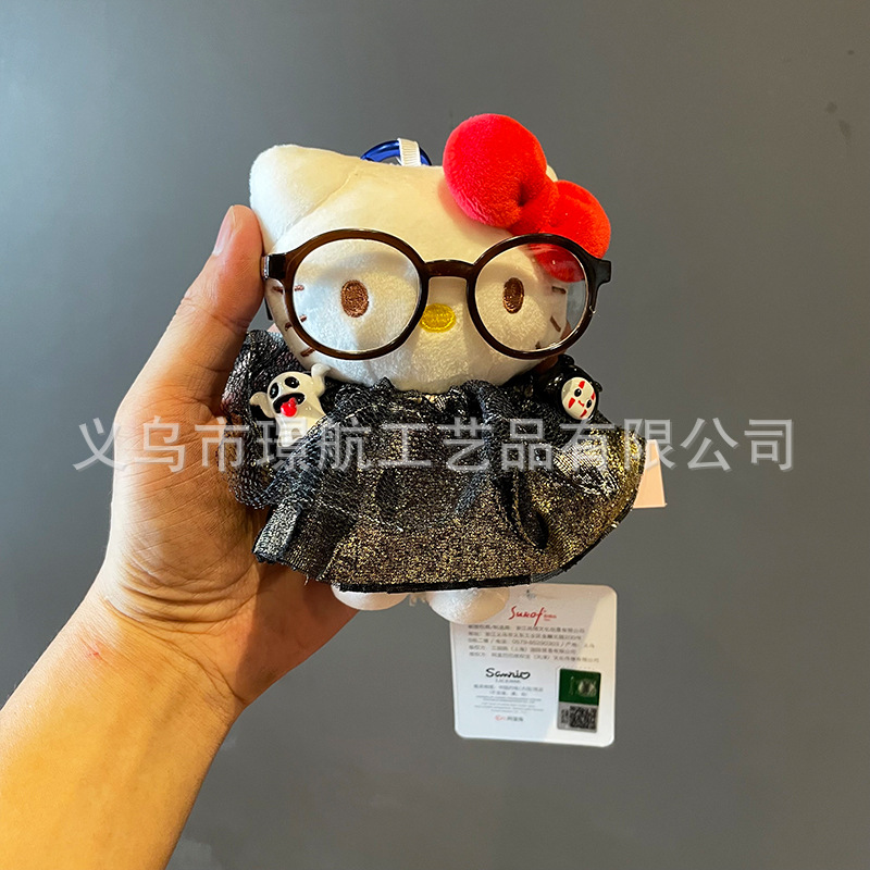 Cute Halloween secondary creation plush figurines hellokitty, keychains, bags, pendants and small gifts pic 7