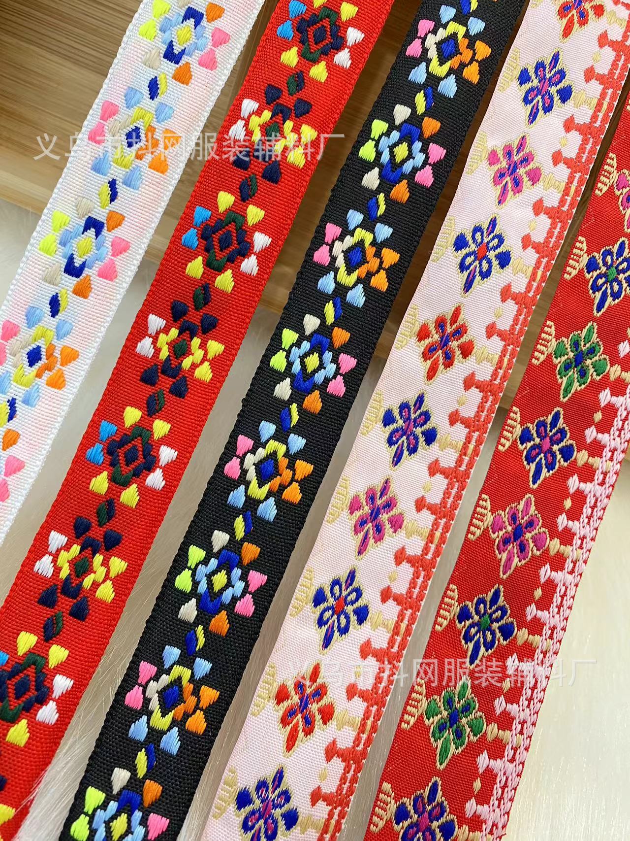 2.5--3.0cm estilo étnico jacquard bordado correas rendimiento accesorios de ropa caja de regalo cinta de embalaje pic 3
