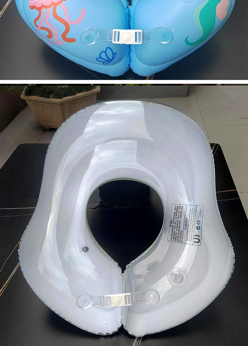 Infant and toddler double airbag armpit ring thickened eco-friendly baby swimming ring, 0-6 months old infant swimming ring wholesale pic 12