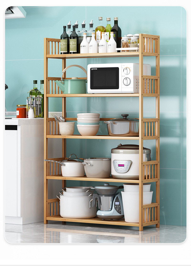 简易落地多层室内置物架客厅厨房浴室收纳整理架组装层架网红书架详情13