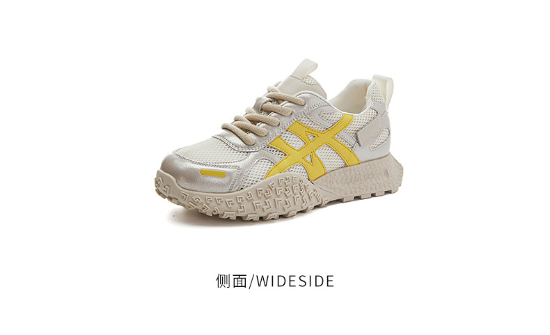 真皮老爹鞋女2025夏季新款网面透气阿甘鞋女厚底运动鞋百搭鞋子女详情27