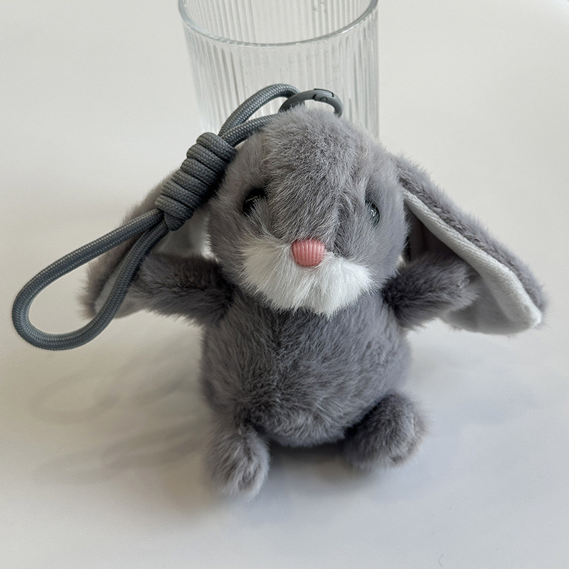 Sweet little rabbit dolls, comforting and accompanying long-haired, big-eared rabbit plush toys, keychains, bags, pendants, figurines, gifts pic 3