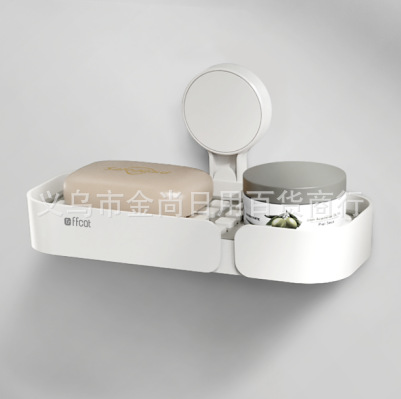 New household water-draining soap box, wall-mounted soap box, bathroom soap stand, no need for drilling, no water accumulation soap box pic 2