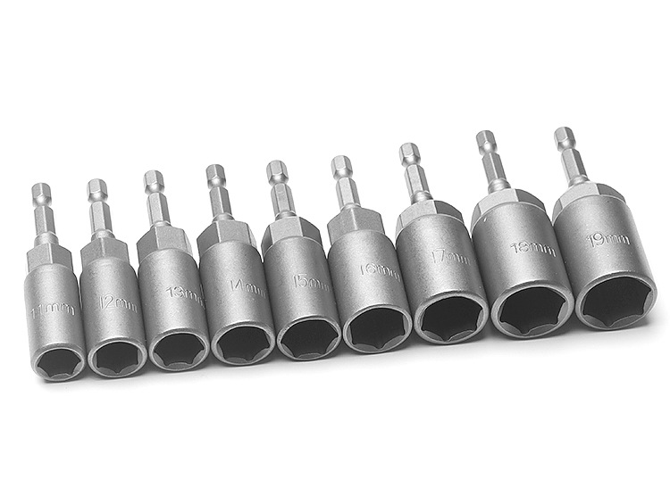 Deep socket electric drill socket head 5.5-19mm, air screwdriver socket head 6 hexagon screwdriver screwdriver socket head female wrench pic 8