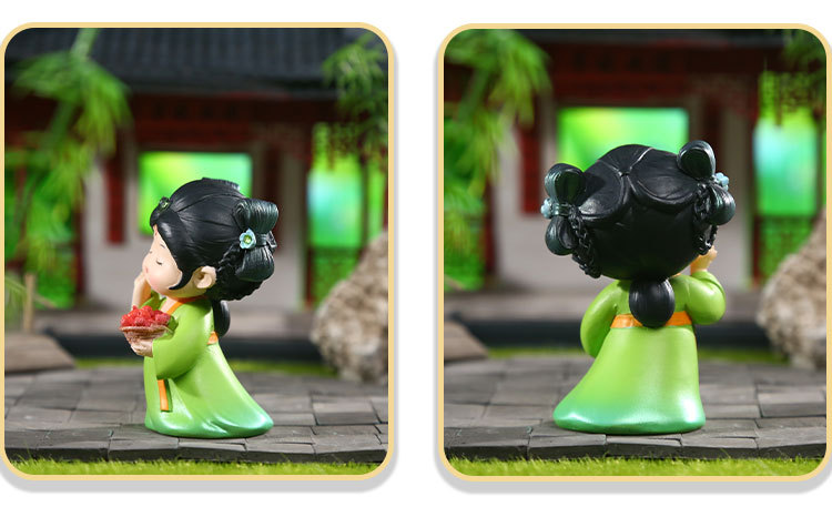 Tang Palace Night Banquet, national trend ancient style, Tang Dynasty Ever-Bright City, cute doll ornaments, home and office desk small ornaments pic 16