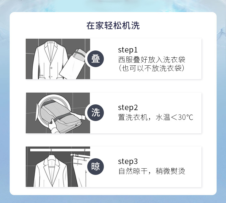 可机洗羊毛男士西裤男商务正装裤直筒西装裤男上班休闲长裤职业装详情6