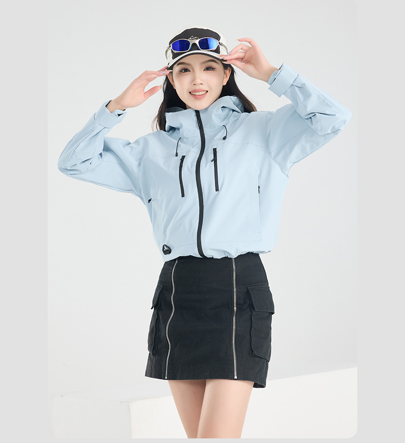 春季短款外套女士新款超好看连帽休闲夹克户外登山防风上衣2025潮详情9
