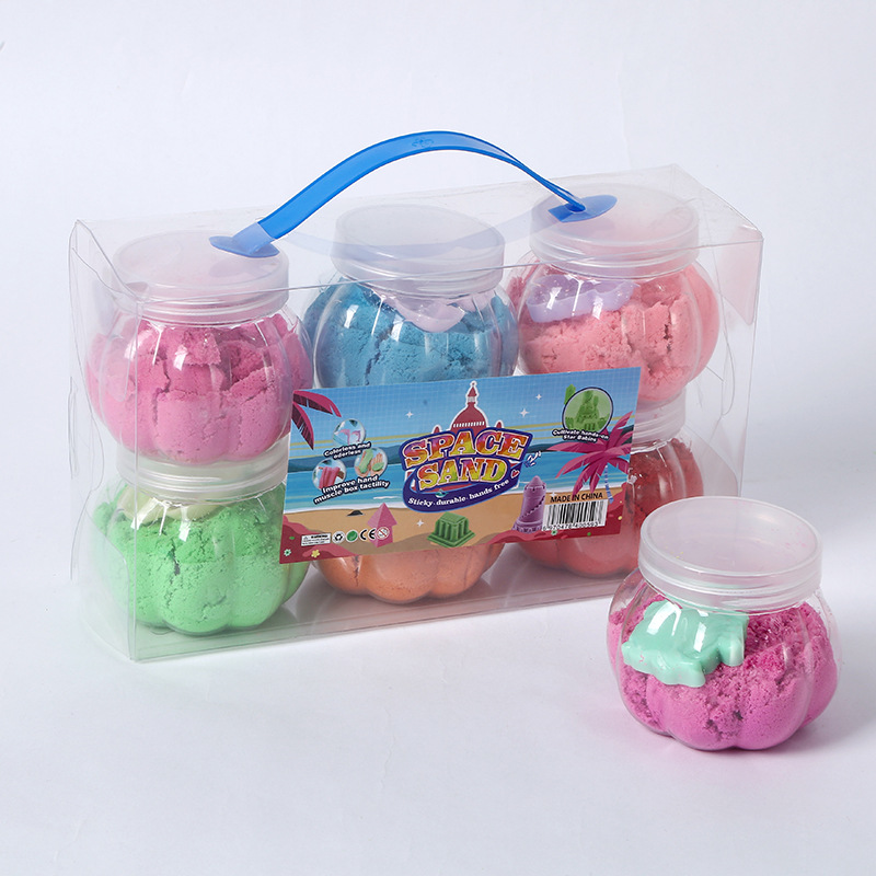 儿童太空沙pvc包装手提宝宝魔力太空沙套装儿童塑形沙益智玩具详情6