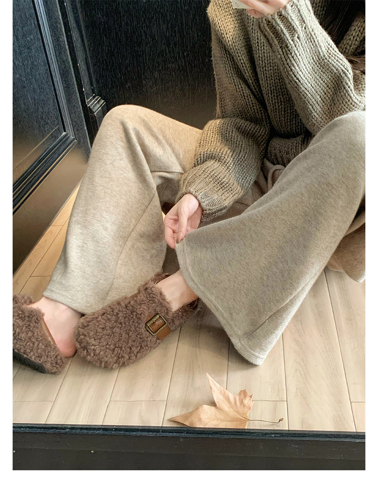 Warm and cozy plush slippers for women, winter home cotton slippers, warm and comfortable, anti-slip thick-soled plush slippers for women pic 22