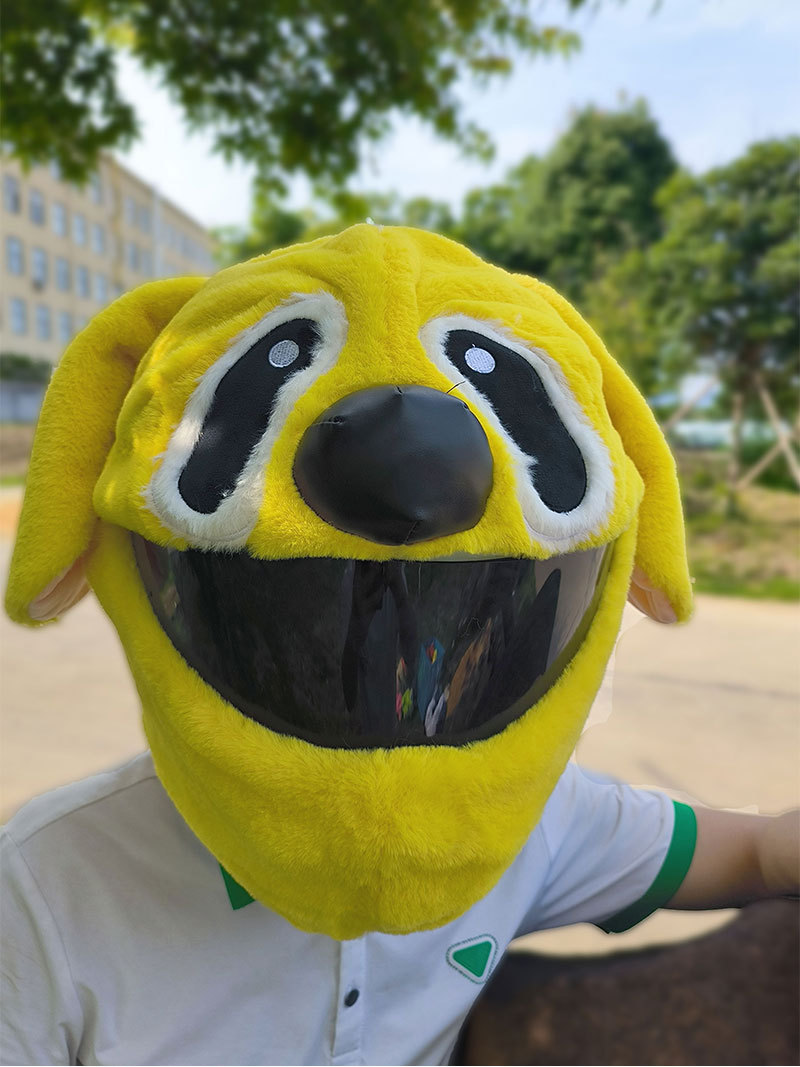 The helmet protection headgear, the Teddy cartoon male and female motorcycle, the anti-scratch puppy, the lift-off helmet, and the plush animal are so cute pic 18