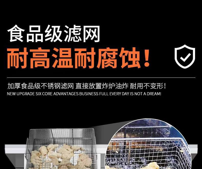 商用裹粉台带抖蓝沥水设计不锈钢手动打粉工作台西餐快餐厨房设备详情9