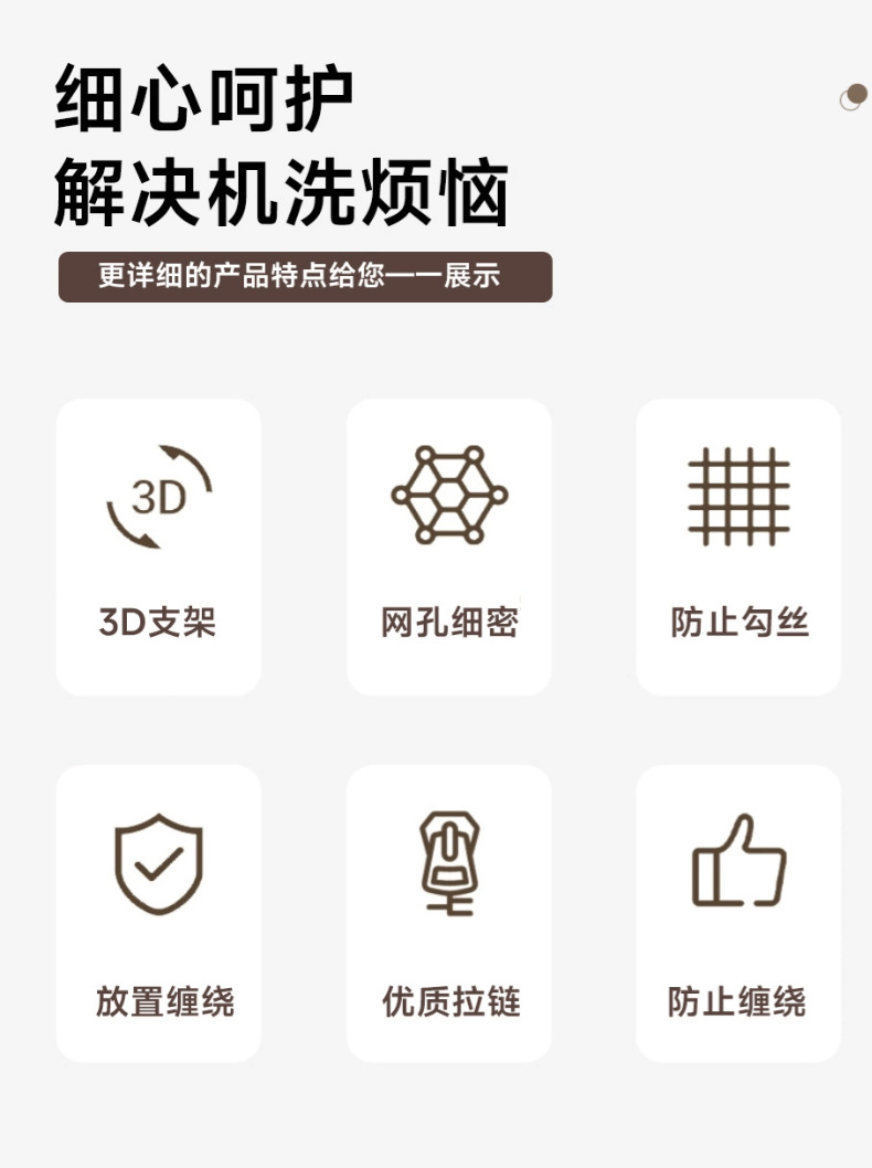 洗衣袋洗衣机专用防变形洗衣网袋洗衣机羊毛衫专用洗衣袋家用细网详情4