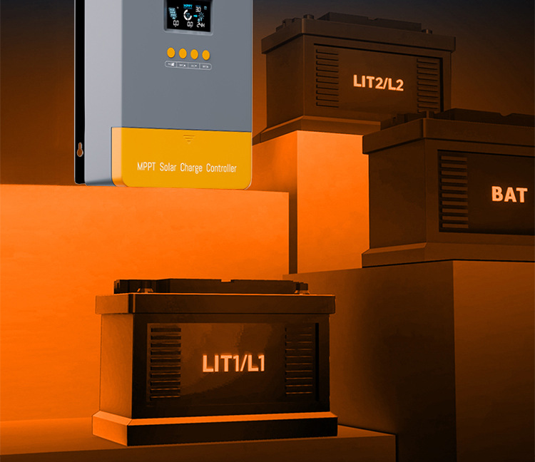 60aMPPT solar controller 12V/24V/36V/48V self-identifying photovoltaic charge and discharge controller cross-border pic 5