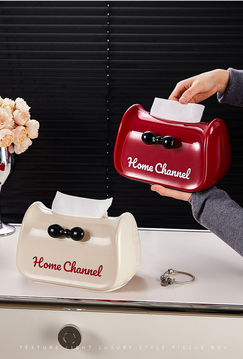 Personalized tissue storage box, home creative napkin box with spring, living room coffee table, bedside dopamine tissue box pic 4