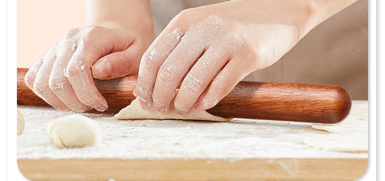 Ebony rolling pin, baking tool, kitchen household wooden rolling pin, dumpling wrapper rolling pin, flour stick, wooden stick pic 17