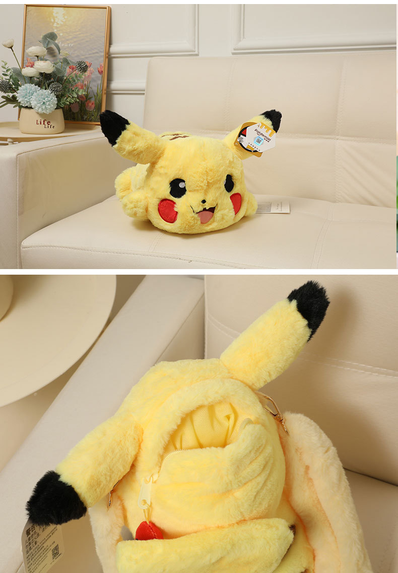 Genuine Pokemon pendant, Pikachu, Genki, Squirtle, Charmander, Doggy, plush pendant, backpack, keychain pic 8