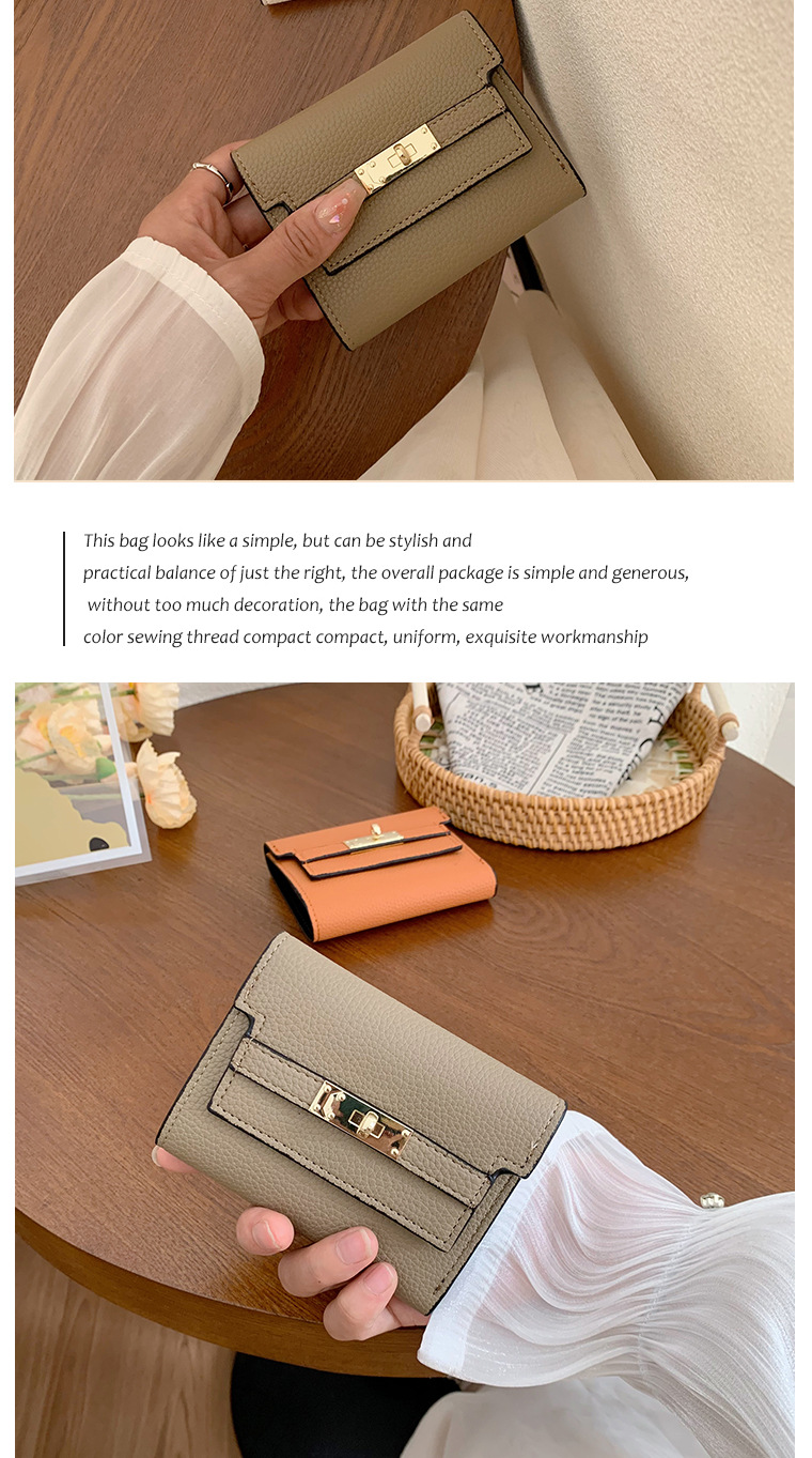 女士钱包ins女小钱包女款高级感 小折叠wallet短款手拿包跨境钱包详情4