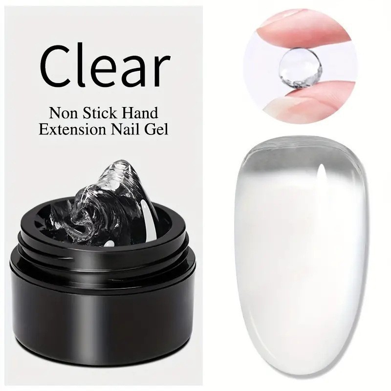 Cross-border bestsellers: Solid non-stick hand-kneading glue, nail art engraving shaping glue, phototherapy extension glue, gummy glue, nail polish glue pic 6