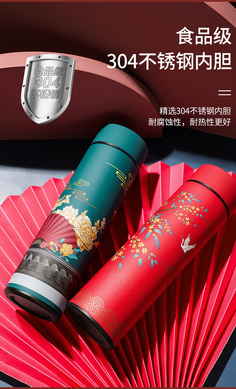 复古智能温度显示保温杯国潮商务礼品不锈钢水杯详情9