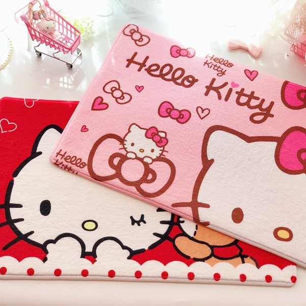 卡通可爱HelloKitty地垫家用浴室吸水卫生间门口防滑脚垫详情6