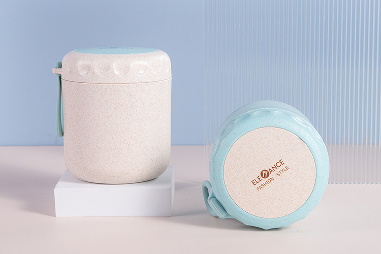 Wholesale soup cups with LIDS, breakfast cups, round porridge, oatmeal, milk cups, Japanese-style portable microwave-safe small lunch boxes pic 4