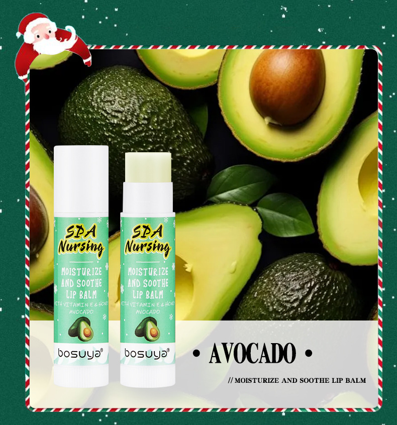 【 Cross-border Exclusive 】bosuya Christmas Lip Balm Hydrates, moisturizes, prevents dryness and cracking, and reduces lip lines. A bestseller on Amazon pic 17
