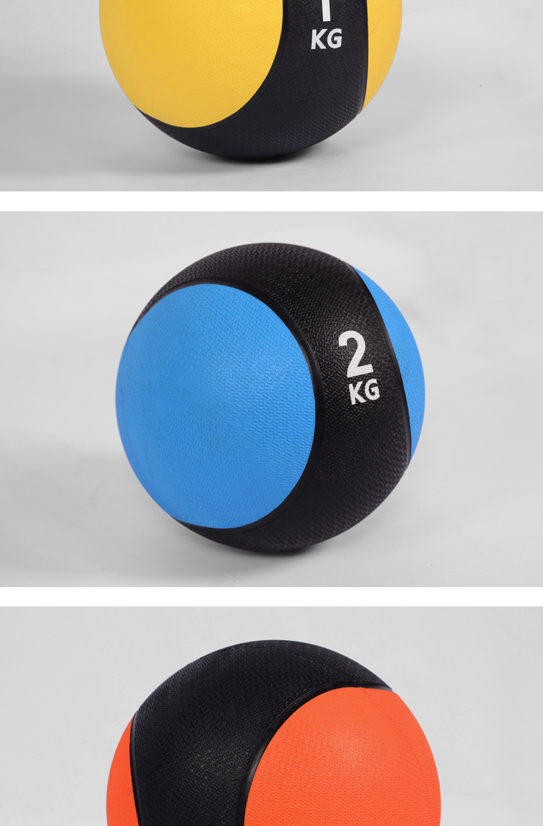 Medicine balls, gravity balls, waist and abdominal exercise balance balls, rehabilitation training exercise solid balls, rubber elastic balls, fitness medicine balls pic 11