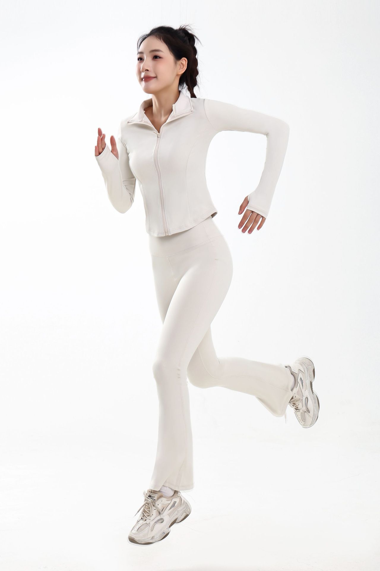 2025年新款微喇瑜伽裤时尚女紧身透气跑步健身裤跨境热卖厂家批发详情22