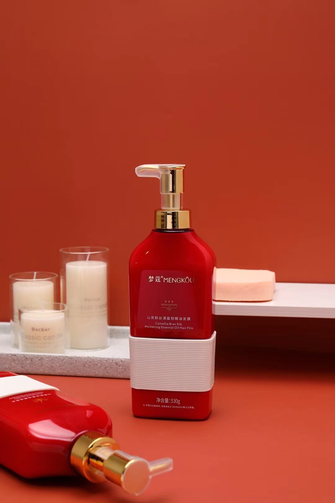 Mengkou Camellia Silk Softening Anti-Dandruff Refreshing Shampoo Flowing Hair Essential Oil Smooth Hair Mask Beauty Foam Body Wash pic 4