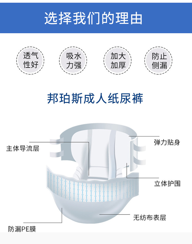 成人纸尿裤大号清仓处理强吸锁水一次性老人尿不湿失禁护理纸尿片详情3