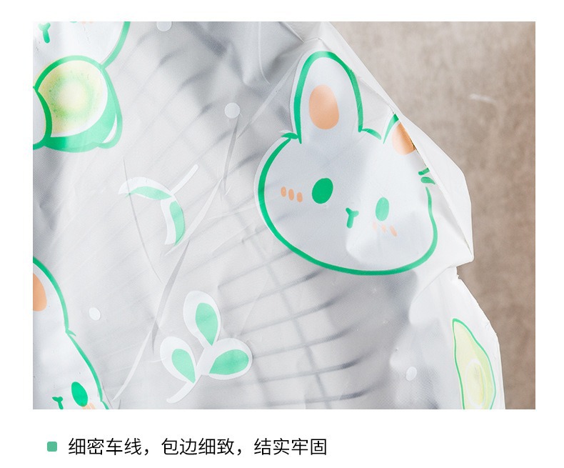 The fully enclosed fan cover is a semi-transparent long floor-standing dust-proof storage three-dimensional fan dust cover with cartoon pattern fabric pic 12