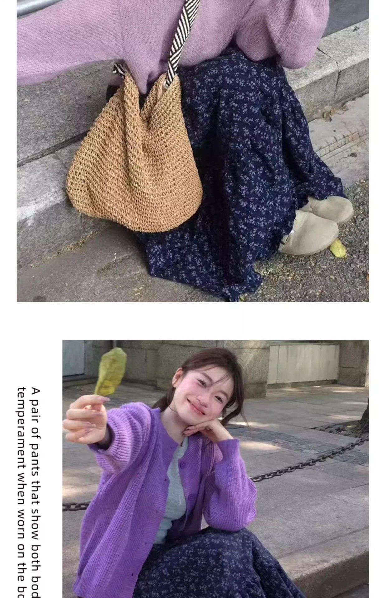 韩式复古碎花半身裙女春 2025 新款高腰休闲慵懒风秋冬蛋糕长裙子详情19