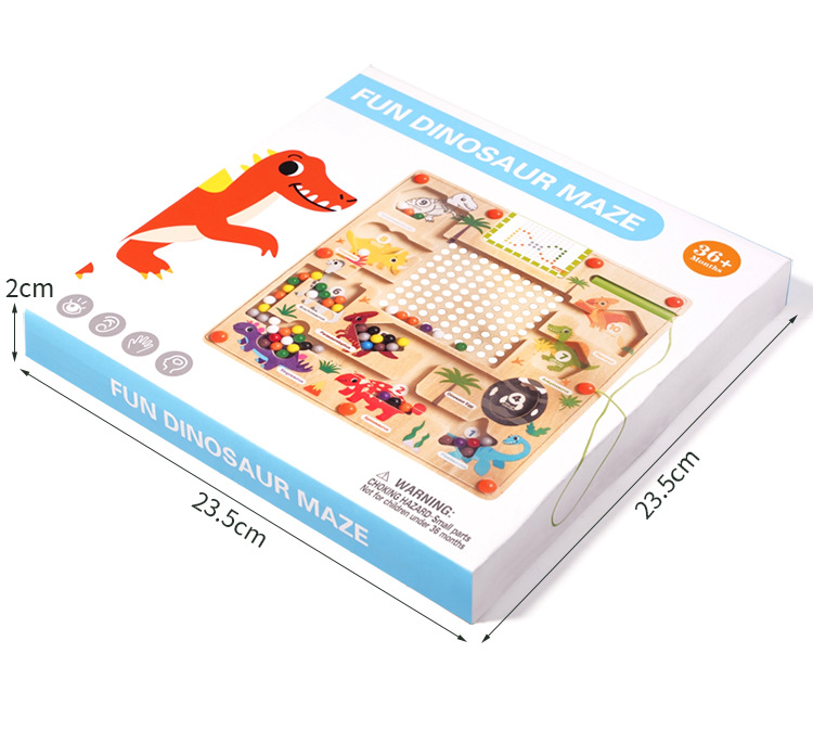 Baby magnetic color classification, positioning, counting board, pen movement maze, math enlightenment, cognitive matching, wooden toys pic 123