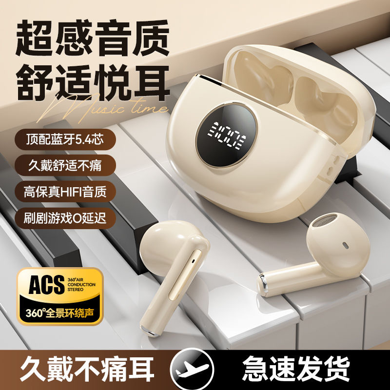 The new cross-border OWS over-ear bone conduction Bluetooth headphones feature radio performance, high noise cancellation, long battery life and low latency pic 1