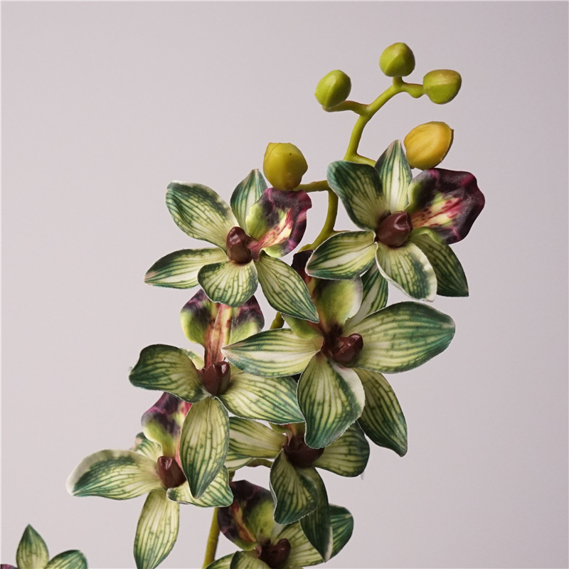 千鸟兰仿真花蕙兰蝴蝶兰软胶高品质插花配材新中式简约树枝装饰品详情9