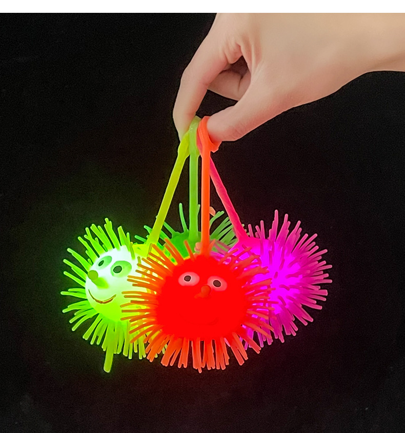 25 граммов светящихся мохнатых ежиков, надувных блестящих шариков, выпускающих детские игрушки оптом pic 8
